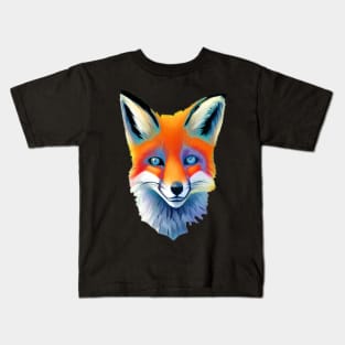 CUTE BLUE EYED FOX CUTE Kids T-Shirt